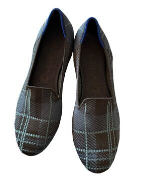 Rothy's "The Loafer" Retired Navy Plaid Colorway , Women's Size 11